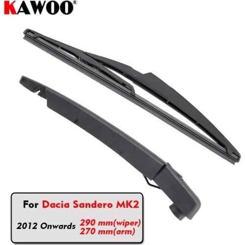 KAWOO Car Rear Wiper Blade Blades Back Window Wipers Arm For Dacia Sandero MK2 Hatchback (2012-) 290mm Car Accessories Styling