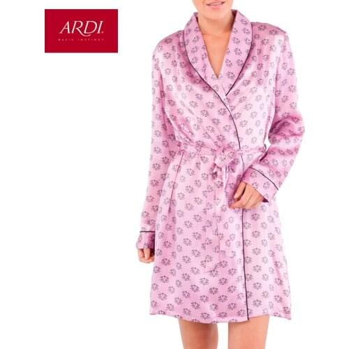 Silk dressing gown R1256-48
