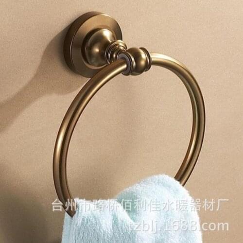 Modern Design Brushed Antique Towel Ring Towel Rack Round Wall-mounted Towel Rack Bathroom Accessories Hardware