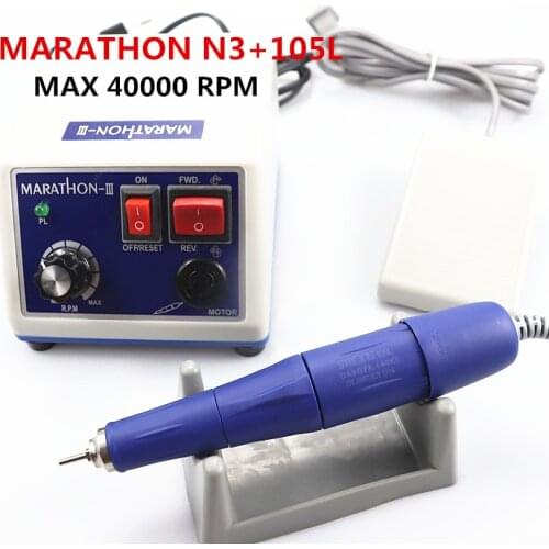 Dental Micromotor Machine MARATHON N3 40K RPM Polishing Handpiece or E type Electric Motor contra angle & straight handpiece