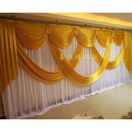 3m*6m wedding backdrop swag Party Curtain Celebration Stage Performance Background Drape wedding party decorations supplies