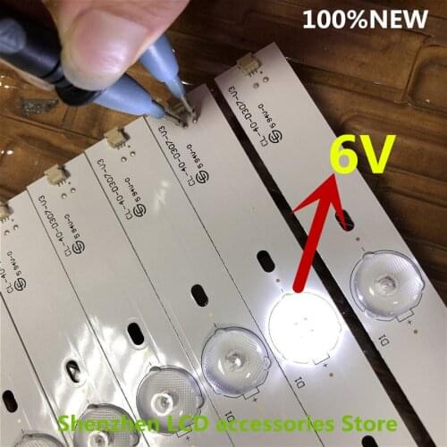6Pieces/lot CL-40-D307-V3 LED BACKLIGHT For 40PFL5708/F7 40PFL3188 40pfg4109/78 40phg4109/78 40PFT4109/60 40PFL3088H 776MM