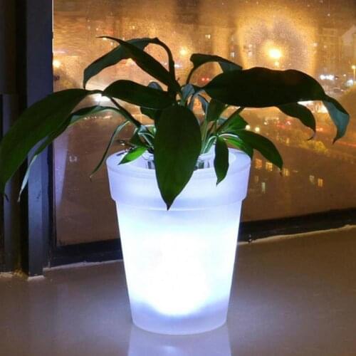 Solar Luminous Flowerpot LED Light Safe High Quality Waterproof Flower Plant Tools Stylish Decoration for Home Garden SCIE999