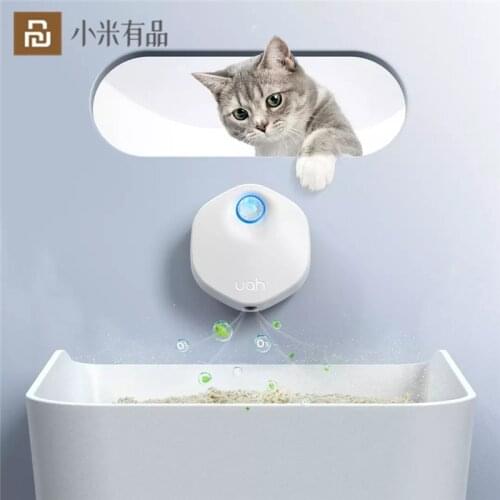 Xiaomi Uah Intelligent Smell Air Purifier Cat Litter Box Indoor Electric Pets Deodorant Partner Pet Odor Eliminator tools Youpin