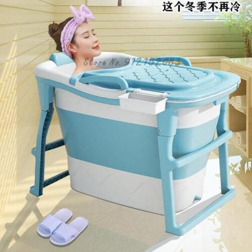 Bath Bucket Adult Folding Bath Bucket Automatic Water Boiling Adult Plastic Bath Bucket Household High Bath Artifact