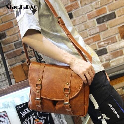 Men Vintage British Satchel Superior Multifunction Briefcase Crossbody Single Shoulder bags 12 inch Notebook Messenger Bags