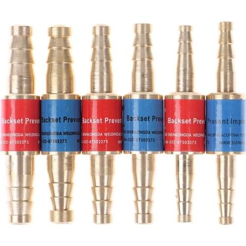 1pc 6mm/8mm/10mm Pipe Flashback Arrestors Of Acetylene & Oxygen Fuel Check Safety Valve