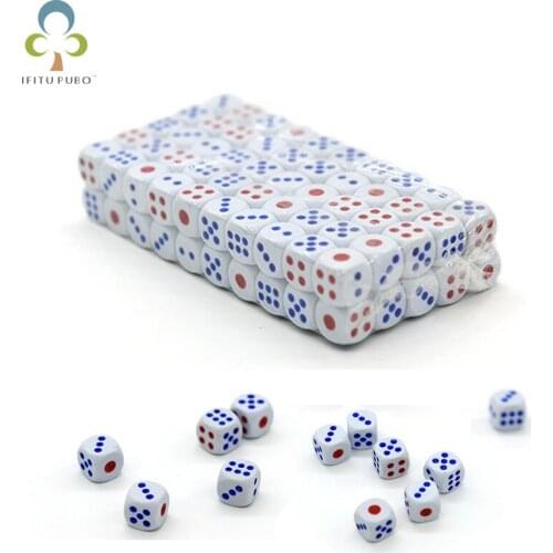100 pcs/lot 7/10/12mm Standard Dices Enlightment Game Toy Club Bar Drinking Gambling Recreating Amusing Tools Toys DDJ