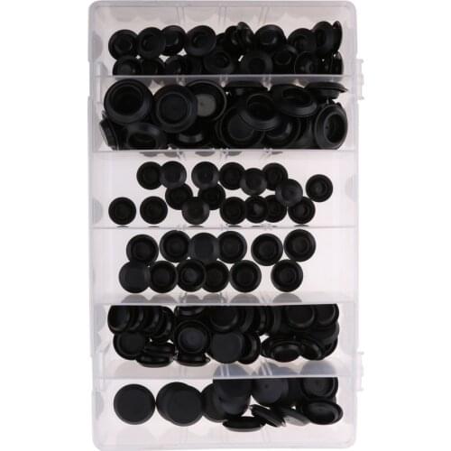 141Pcs Auto Body Plastic Plug Button Flush Mount Sheet Metal Plug Assortment