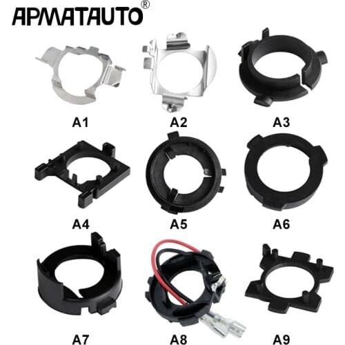 2PCS H7 LED Adapter H7 Bulb Holder Socket Retaining Clip Base for Kia BMW AUDI A3 A4 VW Golf NISSAN Mercedes-Ben Hyunda Ford