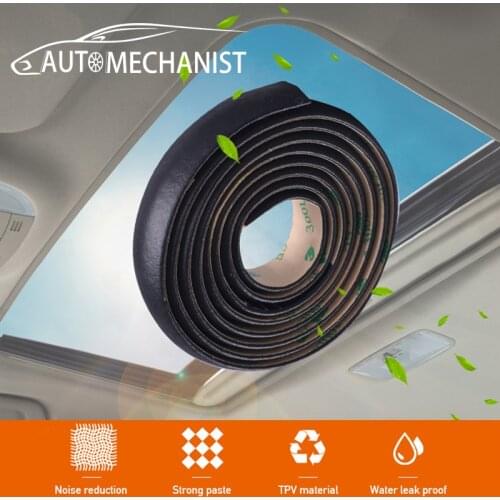 Car Sunroof Waterproof Seal Strip For Car Windshield Roof Sealing Sticker Auto Rubber Seal Strip Noise Insulation Accessories