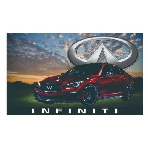 Car flag on custom made cars INFINITI banner 3x5ft 100% Polyester