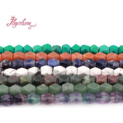 9x11mm Natural Stone Beads Aventurine Agates Fluorite Faceted Rectangle For DIY Necklace Jewelry Making Loose 15" Free Shipping
