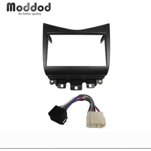 For Honda Accord 2002-2007 Double Din Fascia Radio DVD Stereo CD Panel With ISO Wiring Harness Trim Kit Face Frame