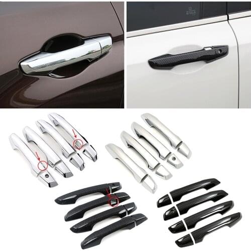 For Honda CR-V CRV 2017-2021 Carbon Fiber Color Modify Refit Chrome Door Handle Cover Decoration Trim Protection Sticker