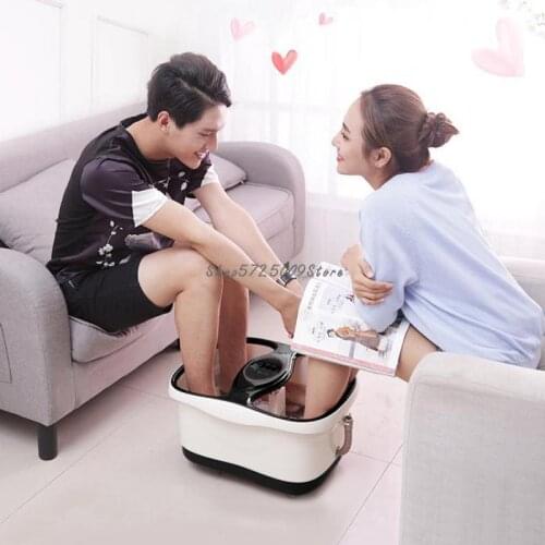 Double foot bath electric massage fully automatic heating thermostatic foot bath household couples foot washing artifact