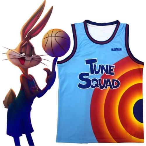 Space Jam2 Basketball Jersey Tune Squad #6 James Top Cosplay Costume Sports meeting 3V3 street basketball vest Uniform