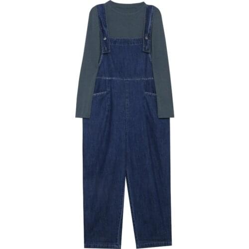 2019 new maternity strap jeans Pregnant women loose high waist jeans Pregnant women adjustable knot comfortable strap jeans