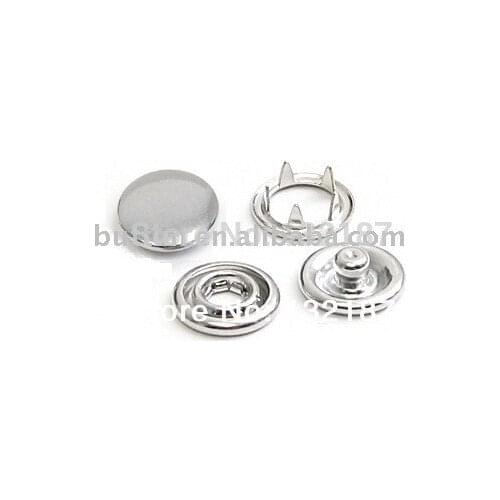 Wholesale 200sets/lot #333 #222 #111 12mm/10mm/8mm cap prong snap buttons 4 part buttons fastener metal buttons FP-012