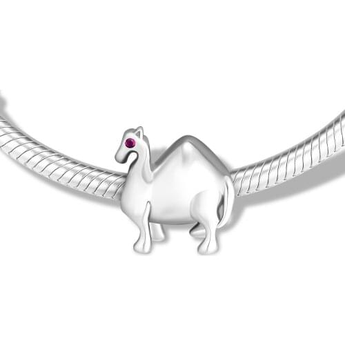 Fits for Pandora Charms Bracelets Lucky Camel Beads 100% 925 Sterling Silver Jewelry Free Shipping