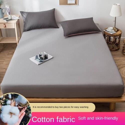 Pure cotton bed sheet mattress protective cover bed cover dust cover Dream anti-slip fixed protective cover cotton