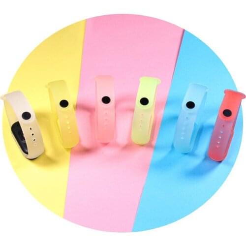 TPU Material Transparent Strap Personalized Jelly Silicone Durable Adjustable Wristband For Xiaomi Mi Band 5 Support Dropship
