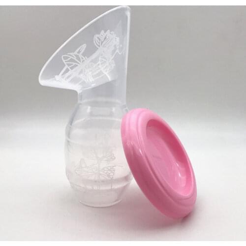 Silicone Breastfeeding Manual Nursing Strong Suction Reliever Breast Pumps Feeding Milk Bottle Sucking Breast Milk Collector