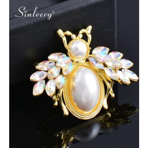 SINLEERY Flower Brooches For Clothes