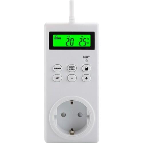 Smart Wireless Temperature Controller Switch Timer Socket Temperature Adjustable Thermostat Backlit Thermoregulator