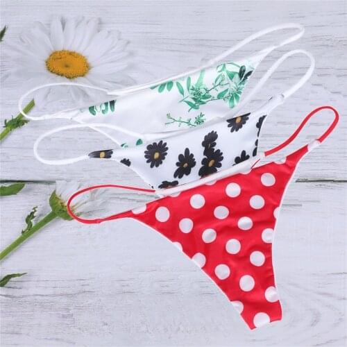 New Womens 3 Pack Sexy Underpants Leopard Print Sexy Thong Comfort Low-Rise Soft T-Back G-String Panties трусы женские хлопок