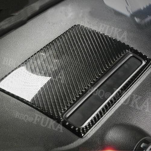 Carbon Fiber Car Console Air Condition Outlet Vent Cover Trim For Audi A4 Q5 2009-2016