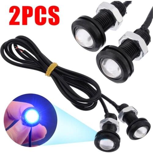 2pcs Universal Submersible LED Boat Light 12V 9w LED Boat Drain Plug Light Lamp Waterproof Marine Underwater Fish Boat Light