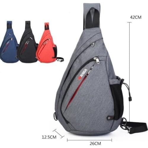 Xiaomi Kaka high quality male chest bag cotton linen texture diagonal triangle bag Shoulder Bags crossbody package