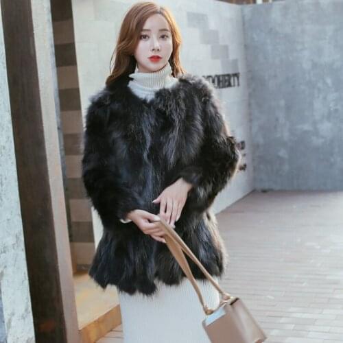 Real Fur Coat Women Clothes Natural Raccoon Fur Jaccket Big Size Luxury Brand Fur Parka Grey Overcoat Real Price Winter wsr624