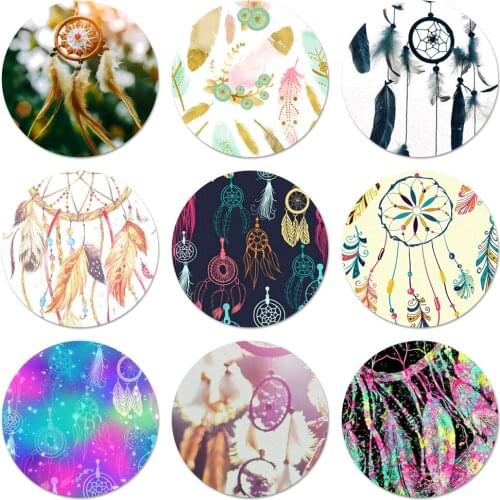 Feather dream catcher Pattern Icons Pins Badge Decoration Brooches Metal Badges For Backpack Decoration