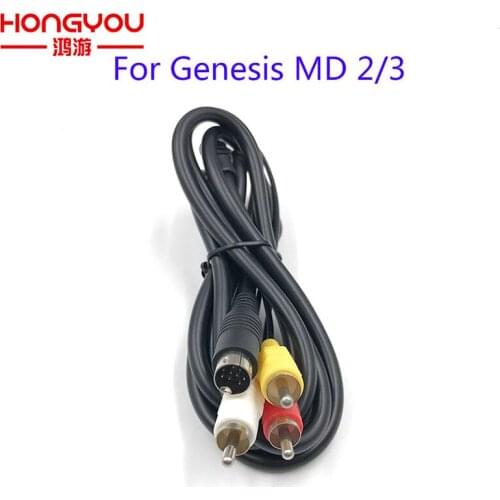 1.75M Newest Audio Video AV Cable Connection for Genesis MD 2/3 AV Cable SEGA MD2 / 3