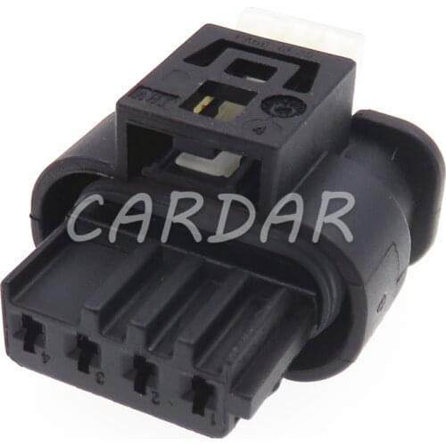 1 Set 4 Pin 805-122-541 Car Female Socket Auto Exhaust Pipe Electronic Valve Dedicated Wiring Connector with Pins Rubber Seals