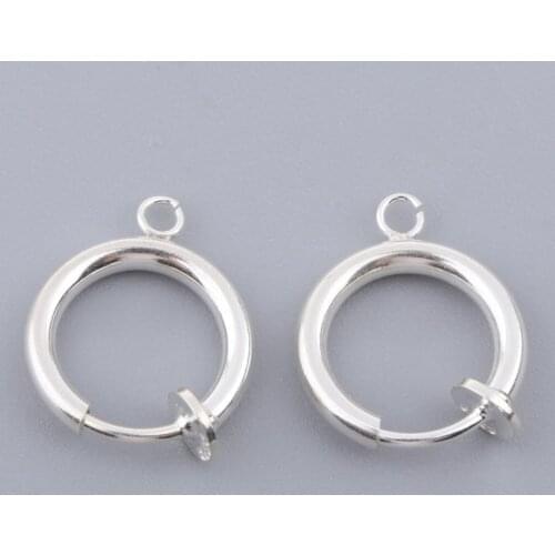 1 Pair of Small Hoop Huggie Earrings Clip Earrings Non Piercing Earrings Set