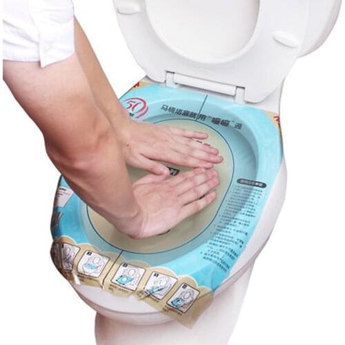 1pcs Disposable Toilet Seat Cover 100% Waterproof Safety Travel/Camping Bathroom Accessiories Mat Portable