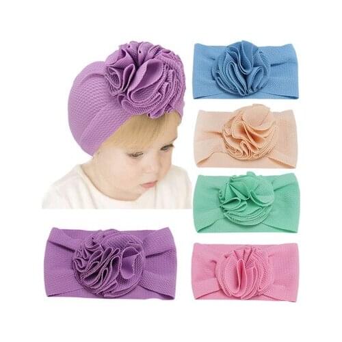 1pc Braid Nylon Bow Headbands,Cable Knit Solid Wide Nylon Headbands Turban, Baby Girls Head Wrap Hair Accessories