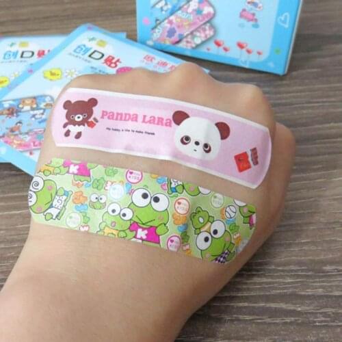 100Pcs/Box Child Kids Waterproof Adhesive Bandages Cute Cartoon Animal Printed First Aid Healing Band Hemostasis