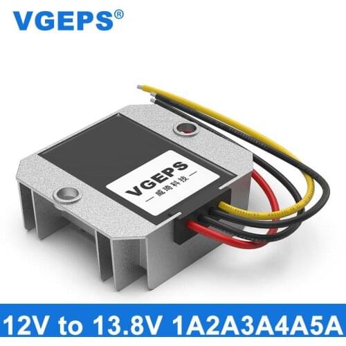 12V to 13.8V automotive boost power converter 9-13V liter 13.8V DC stabilized power supply waterproof module