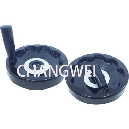 16×160 18×200 plastic alloy folding lathe milling machine handwheel, corrugated handwheel with rotating handle