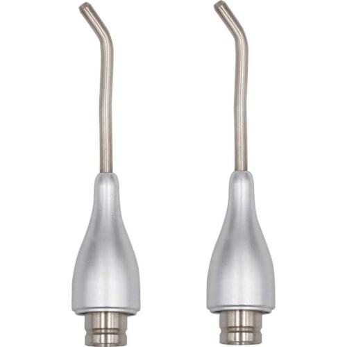 2pcs Dental Ultrasonic Scaler Scaling Tip Dental Sandblasting Gun Head Triangular Sand Head Stainless Steel Dentistry Instrument