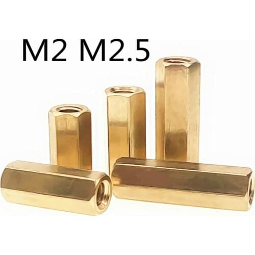20Pcs/lot M2 M2.5 Hex Screw Hexagonal Brass PCB Standoffs Spacers Screws