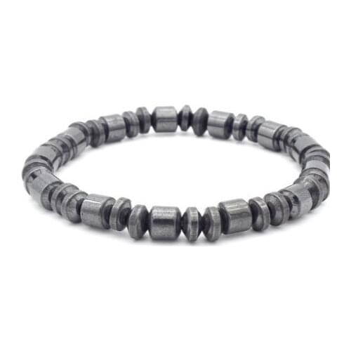 8mm hy42 adjusted Magnetite Bracelet bead women men gift Reiki Buddha Yoga nature stone hotsale Charm