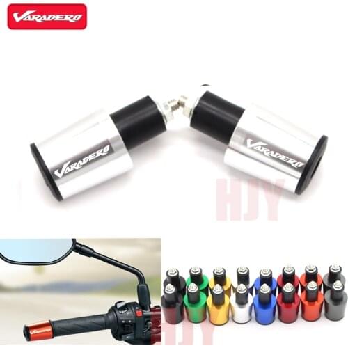 For Honda xl1000v Varadero xl 1000v CNC Aluminum Motorcycle Accessories 7/8'' 22MM Handlebar Grips Handle Bar Cap End Plugs
