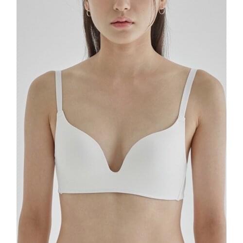 Seamless Bra Lounge Underwear Woman Thin Bra Without Underwire Solid Color Simple Women Underwear Sexy Lingerie for Small Breast