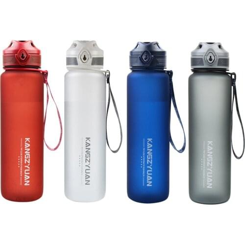 1000ML Sports Water Bottle High Capacity Portable Outdoor Fitness Sports Bike Bicycle Cycling Drinking Space Water Cup With Rope
