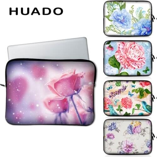 Flower Pattern Laptop Sleeve Notebook Bag 13" 14" 15.6" Waterproof Durable Laptop Case for Lenovo/Dell/Acer